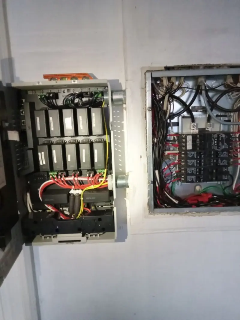 Electrical panel upgrade completed for Security Camera Wiring in Springdale